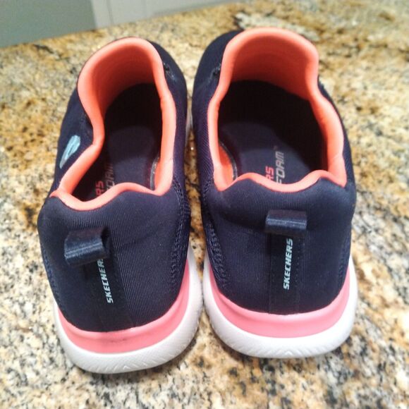 Skechers Summits Perfect Views 149523 Navy BluRunning Shoes Sneakers Women's 7 - Picture 10 of 12